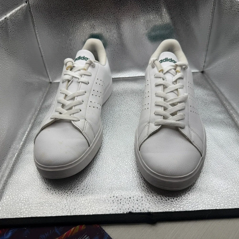 Size 12 Adidas Advantage 2.0‎ White Mens Lace-Up Running Sport Sneaker IG9166